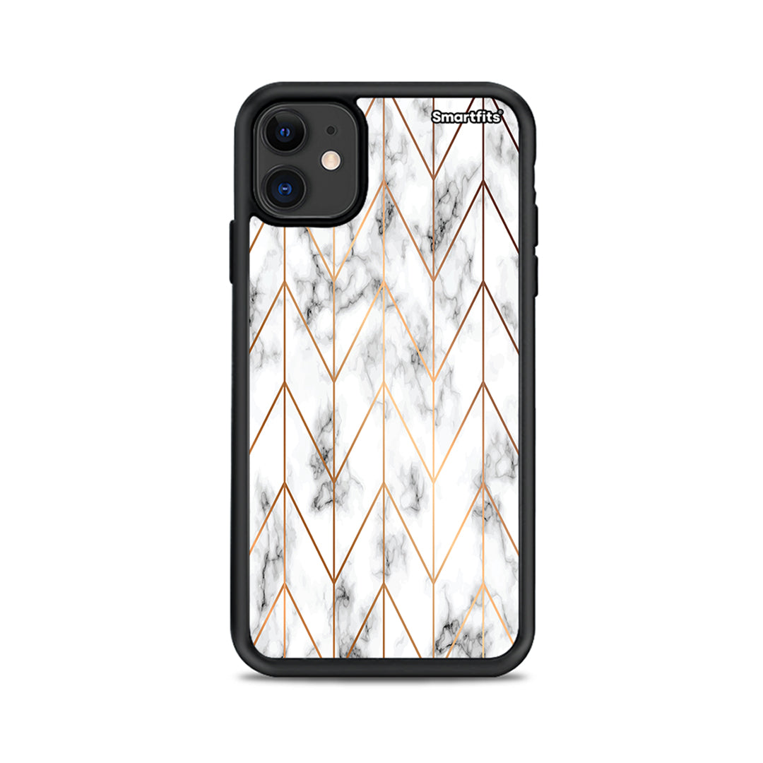 Marble Gold Geometric - iPhone 11 θήκη