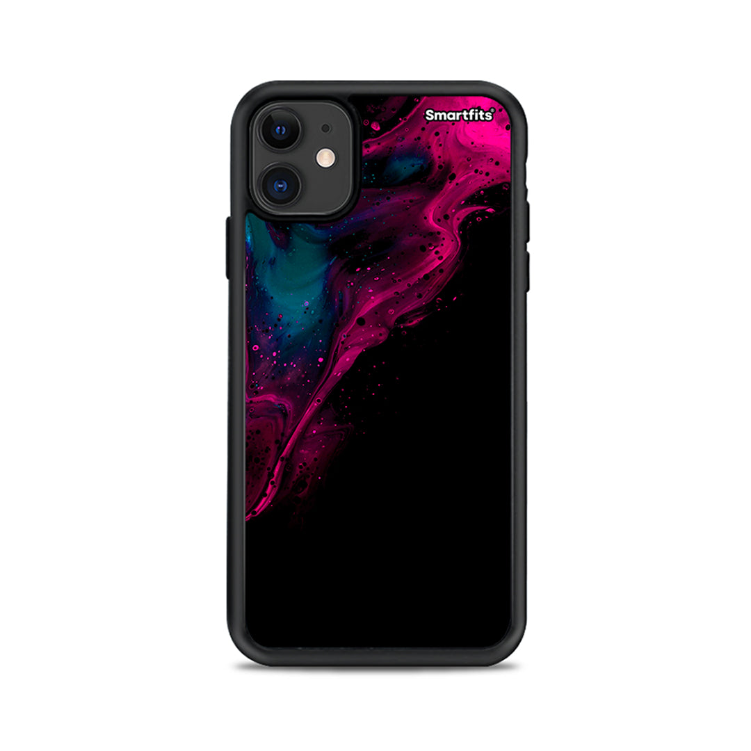 Watercolor Pink Black - iPhone 11 θήκη