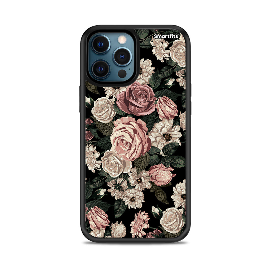 Flower Wild Roses - iPhone 12 Pro θήκη