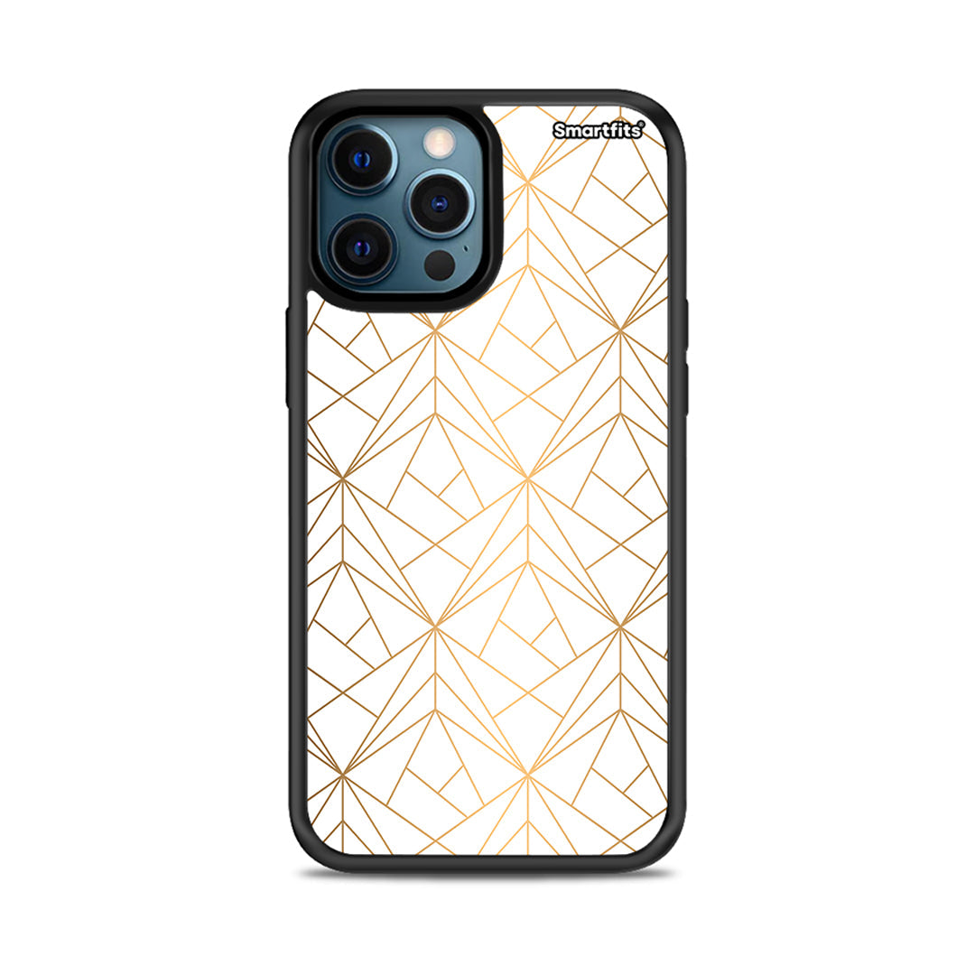 Geometric Luxury White - iPhone 12 Pro θήκη
