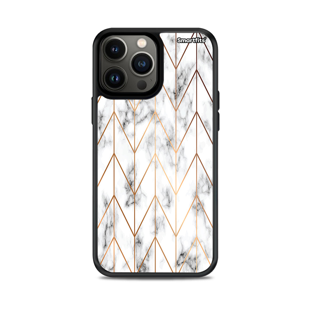 Marble Gold Geometric - iPhone 13 Pro Max θήκη