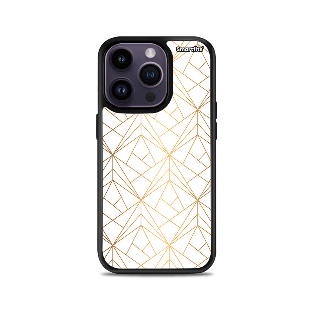 Geometric Luxury White - iPhone 15 Pro θήκη
