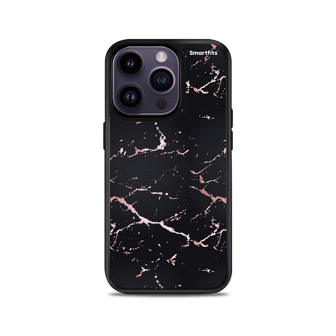 Marble Black Rosegold - iPhone 14 Pro θήκη