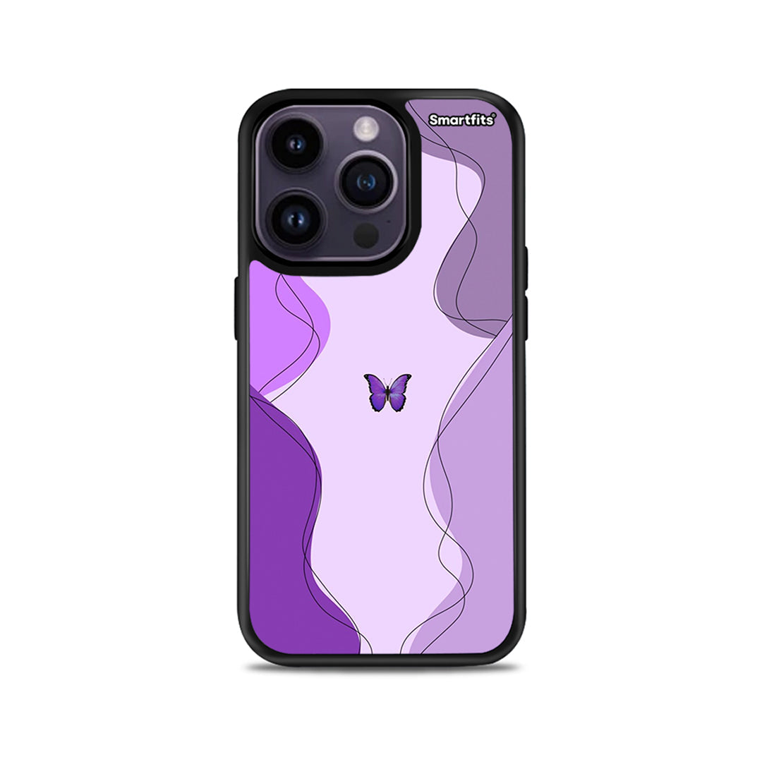 Purple Mariposa - iPhone 15 Pro θήκη