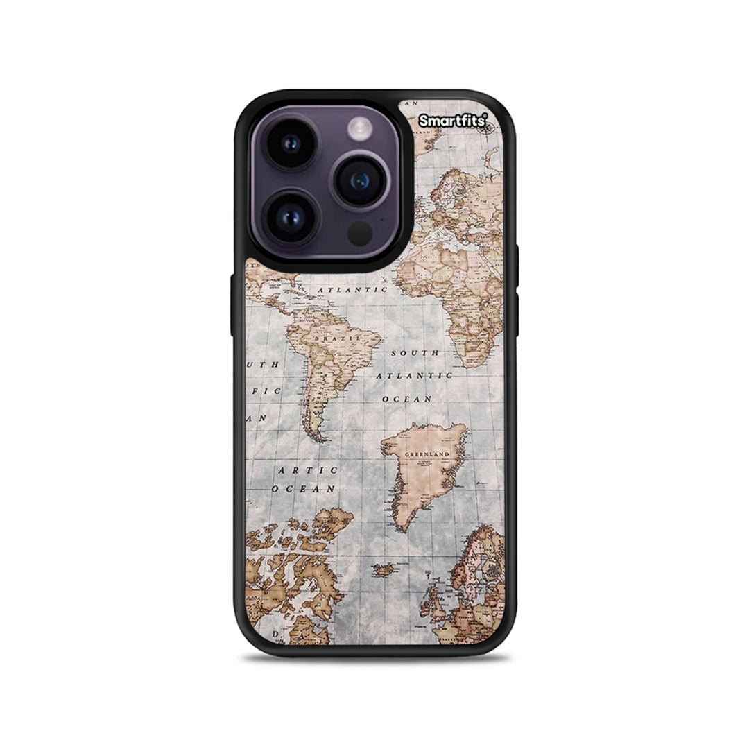 World Map - iPhone 15 Pro θήκη