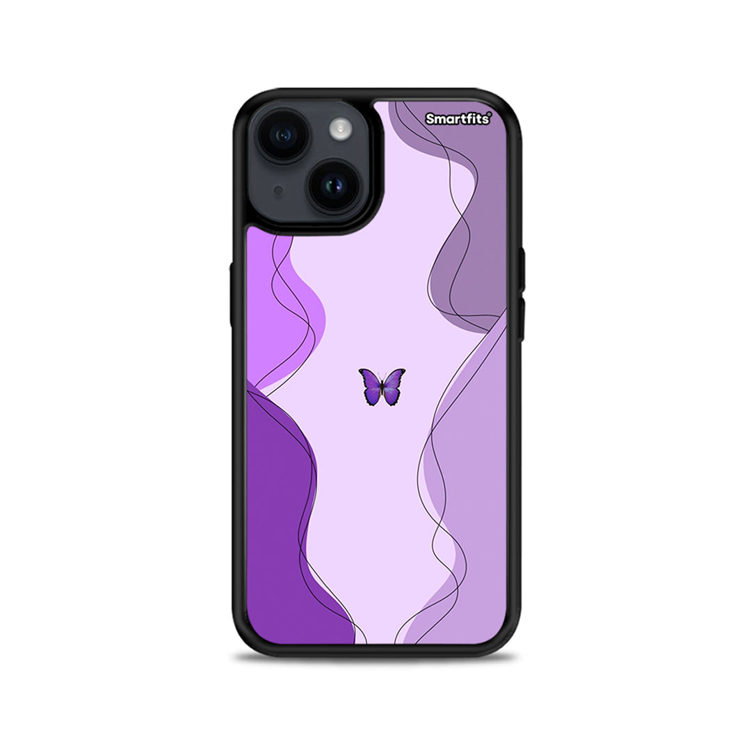 Purple Mariposa - iPhone 14 Plus θήκη