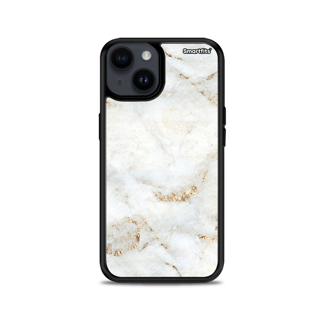 White Gold Marble - iPhone 15 θήκη