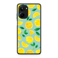 Thumbnail for Θήκη Realme 10 Lemons από τη Smartfits με σχέδιο στο πίσω μέρος και μαύρο περίβλημα | Realme 10 Lemons Case with Colorful Back and Black Bezels