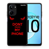 Thumbnail for Θήκη Realme 10 Touch My Phone από τη Smartfits με σχέδιο στο πίσω μέρος και μαύρο περίβλημα | Realme 10 Touch My Phone Case with Colorful Back and Black Bezels