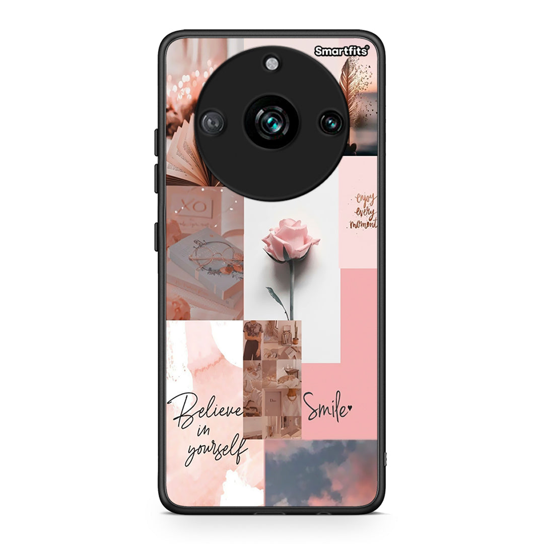 Realme 11 Pro Aesthetic Collage θήκη από τη Smartfits με σχέδιο στο πίσω μέρος και μαύρο περίβλημα | Smartphone case with colorful back and black bezels by Smartfits