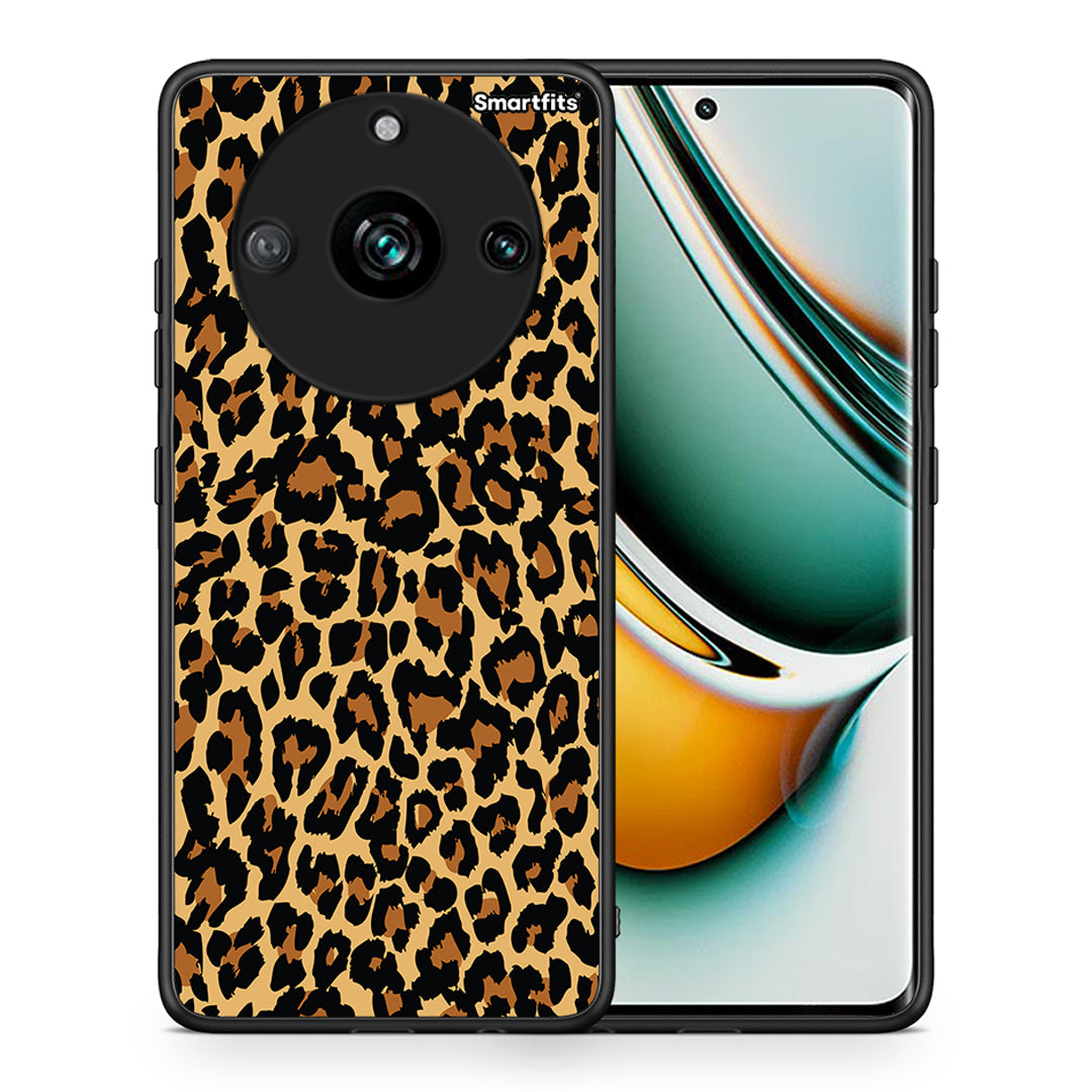 Θήκη Realme 11 Pro+ Leopard Animal από τη Smartfits με σχέδιο στο πίσω μέρος και μαύρο περίβλημα | Realme 11 Pro+ Leopard Animal case with colorful back and black bezels