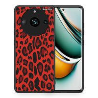 Thumbnail for Θήκη Realme 11 Pro Red Leopard Animal από τη Smartfits με σχέδιο στο πίσω μέρος και μαύρο περίβλημα | Realme 11 Pro Red Leopard Animal case with colorful back and black bezels