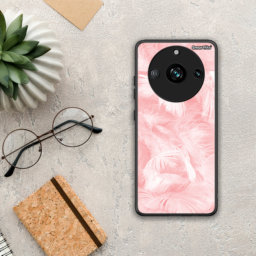 Boho Pink Feather - Realme 11 Pro+ θήκη