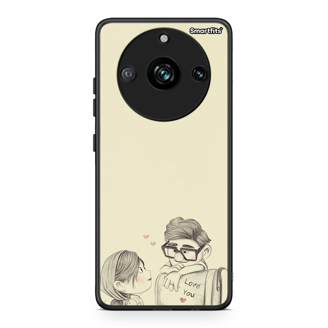 Realme 11 Pro+ Carl And Ellie θήκη από τη Smartfits με σχέδιο στο πίσω μέρος και μαύρο περίβλημα | Smartphone case with colorful back and black bezels by Smartfits
