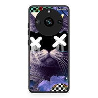 Thumbnail for Realme 11 Pro Cat Collage θήκη από τη Smartfits με σχέδιο στο πίσω μέρος και μαύρο περίβλημα | Smartphone case with colorful back and black bezels by Smartfits