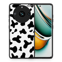 Thumbnail for Θήκη Realme 11 Pro+ Cow Print από τη Smartfits με σχέδιο στο πίσω μέρος και μαύρο περίβλημα | Realme 11 Pro+ Cow Print case with colorful back and black bezels