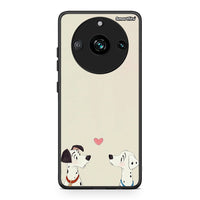 Thumbnail for Realme 11 Pro Dalmatians Love θήκη από τη Smartfits με σχέδιο στο πίσω μέρος και μαύρο περίβλημα | Smartphone case with colorful back and black bezels by Smartfits