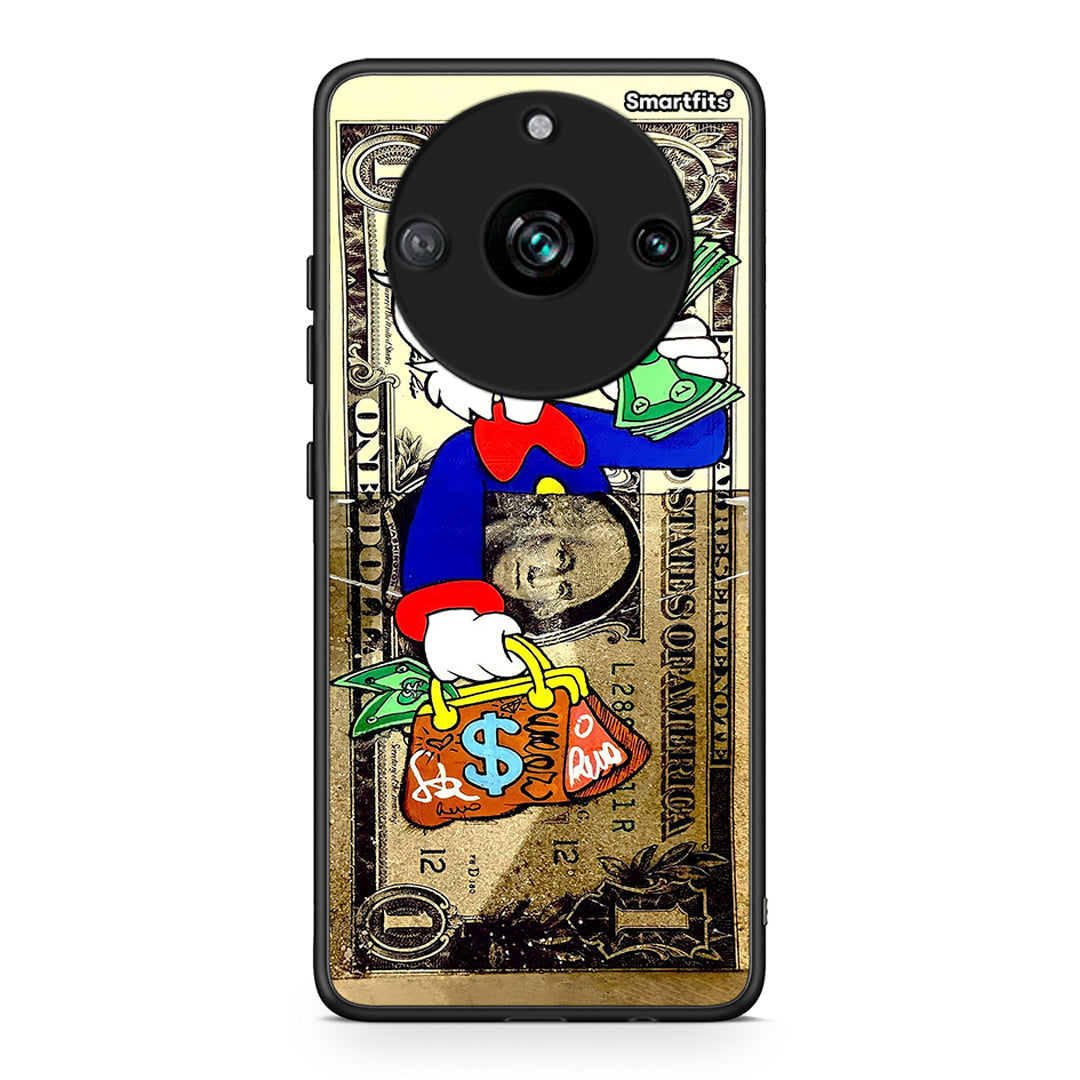 Realme 11 Pro+ Duck Money Θήκη από τη Smartfits με σχέδιο στο πίσω μέρος και μαύρο περίβλημα | Smartphone case with colorful back and black bezels by Smartfits
