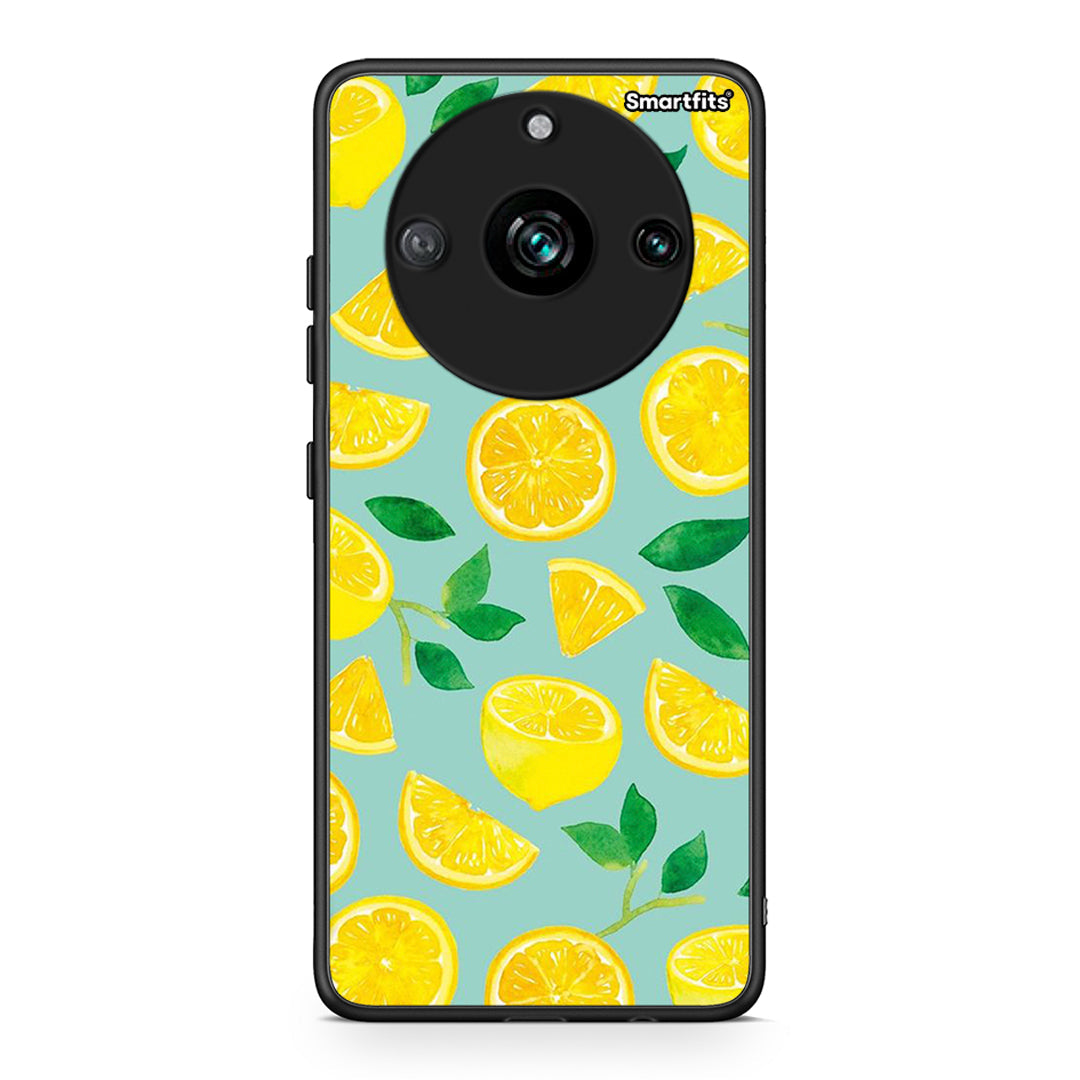 Realme 11 Pro Lemons θήκη από τη Smartfits με σχέδιο στο πίσω μέρος και μαύρο περίβλημα | Smartphone case with colorful back and black bezels by Smartfits