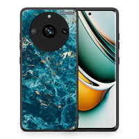 Thumbnail for Θήκη Realme 11 Pro Marble Blue από τη Smartfits με σχέδιο στο πίσω μέρος και μαύρο περίβλημα | Realme 11 Pro Marble Blue case with colorful back and black bezels