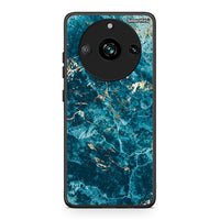 Thumbnail for Realme 11 Pro Marble Blue θήκη από τη Smartfits με σχέδιο στο πίσω μέρος και μαύρο περίβλημα | Smartphone case with colorful back and black bezels by Smartfits