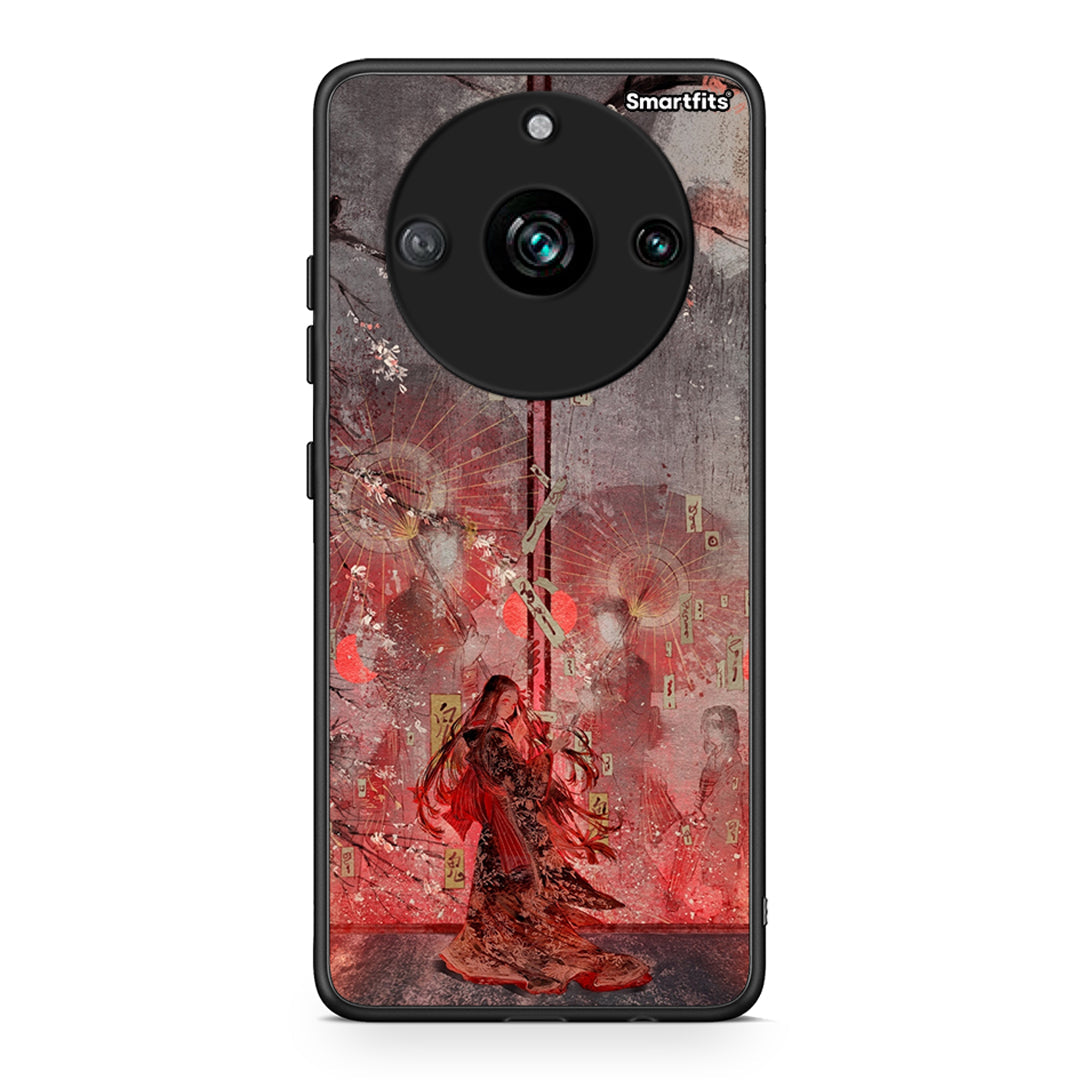 Realme 11 Pro+ Nezuko Kamado θήκη από τη Smartfits με σχέδιο στο πίσω μέρος και μαύρο περίβλημα | Smartphone case with colorful back and black bezels by Smartfits
