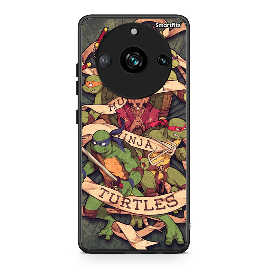 Realme 11 Pro Ninja Turtles θήκη από τη Smartfits με σχέδιο στο πίσω μέρος και μαύρο περίβλημα | Smartphone case with colorful back and black bezels by Smartfits