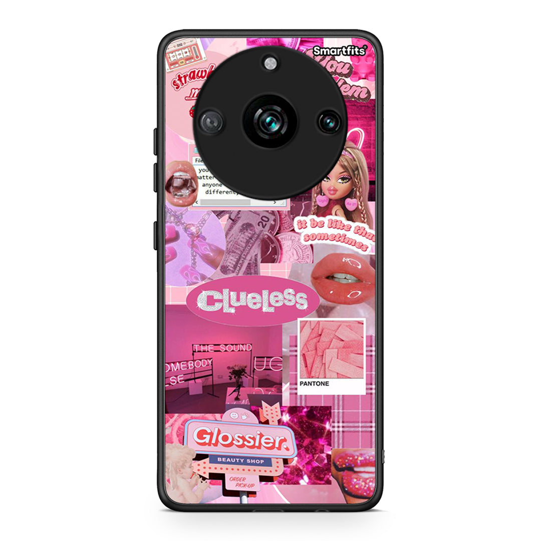 Realme 11 Pro+ Pink Love Θήκη Αγίου Βαλεντίνου από τη Smartfits με σχέδιο στο πίσω μέρος και μαύρο περίβλημα | Smartphone case with colorful back and black bezels by Smartfits