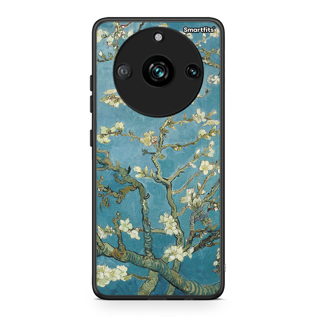 Realme 11 Pro White Blossoms θήκη από τη Smartfits με σχέδιο στο πίσω μέρος και μαύρο περίβλημα | Smartphone case with colorful back and black bezels by Smartfits