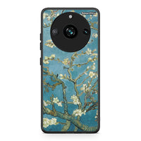 Thumbnail for Realme 11 Pro White Blossoms θήκη από τη Smartfits με σχέδιο στο πίσω μέρος και μαύρο περίβλημα | Smartphone case with colorful back and black bezels by Smartfits