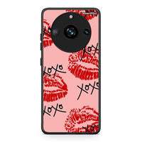 Thumbnail for Realme 11 Pro XOXO Lips θήκη από τη Smartfits με σχέδιο στο πίσω μέρος και μαύρο περίβλημα | Smartphone case with colorful back and black bezels by Smartfits