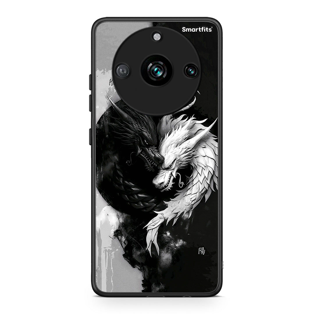 Realme 11 Pro+ Yin Yang Θήκη από τη Smartfits με σχέδιο στο πίσω μέρος και μαύρο περίβλημα | Smartphone case with colorful back and black bezels by Smartfits