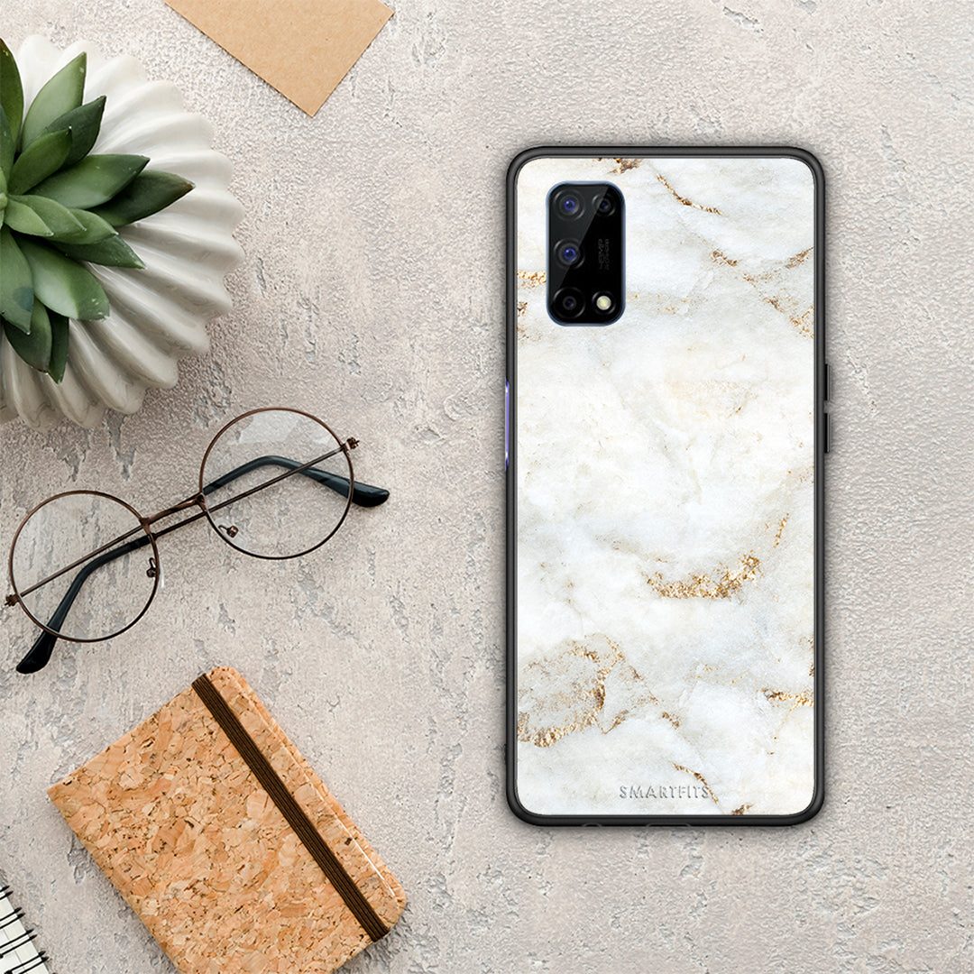 White Gold Marble - Realme 7 5G θήκη