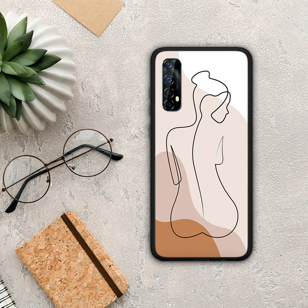 LineArt Woman - Realme 7 θήκη