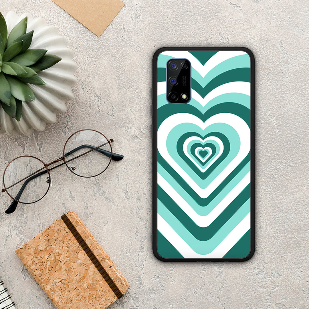 Green Hearts - Realme 7 Pro θήκη