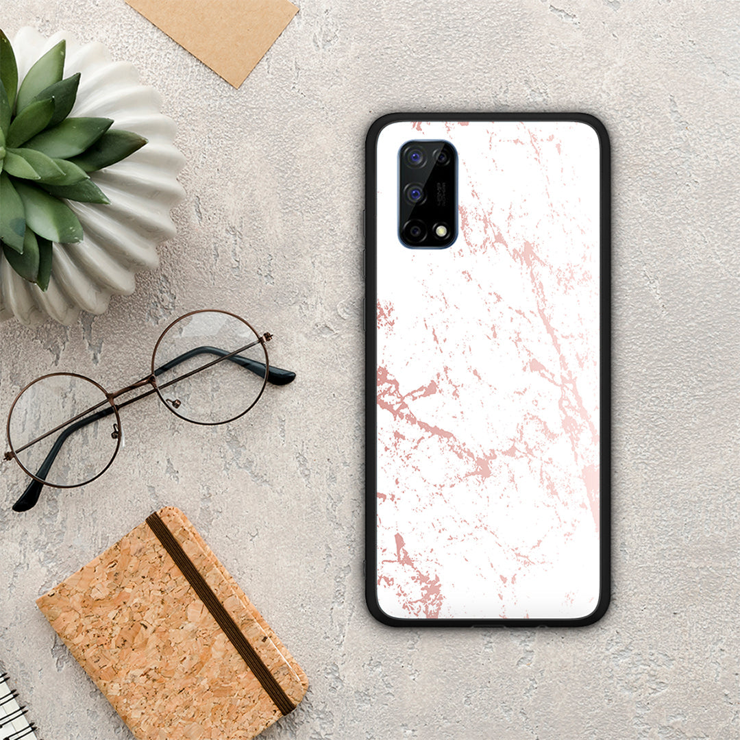 Marble Pink Splash - Realme 7 Pro θήκη