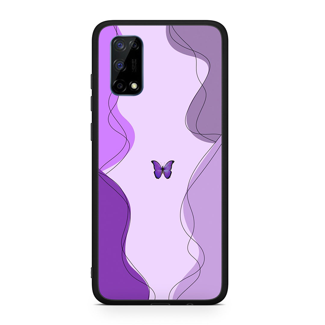 Purple Mariposa - Realme 7 Pro θήκη