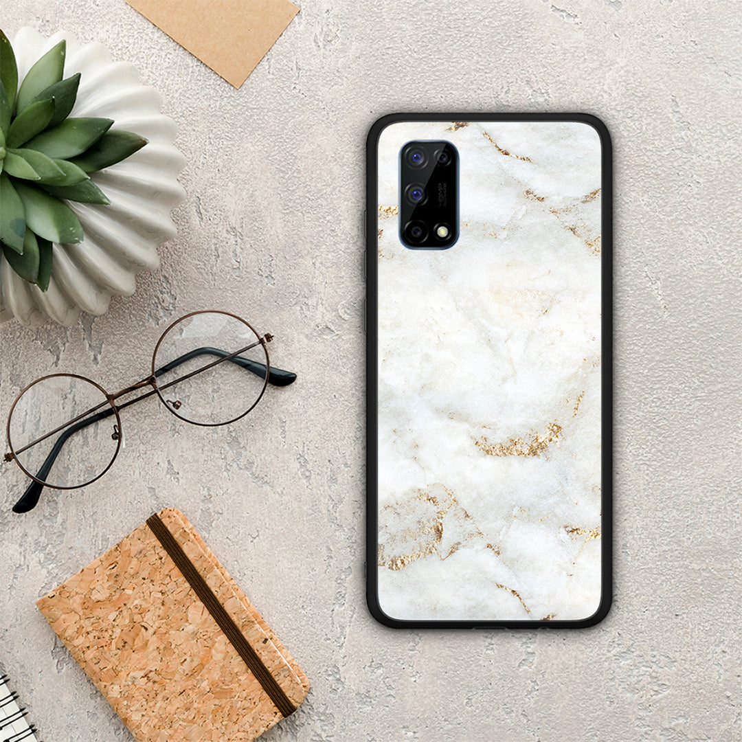 White Gold Marble - Realme 7 Pro θήκη
