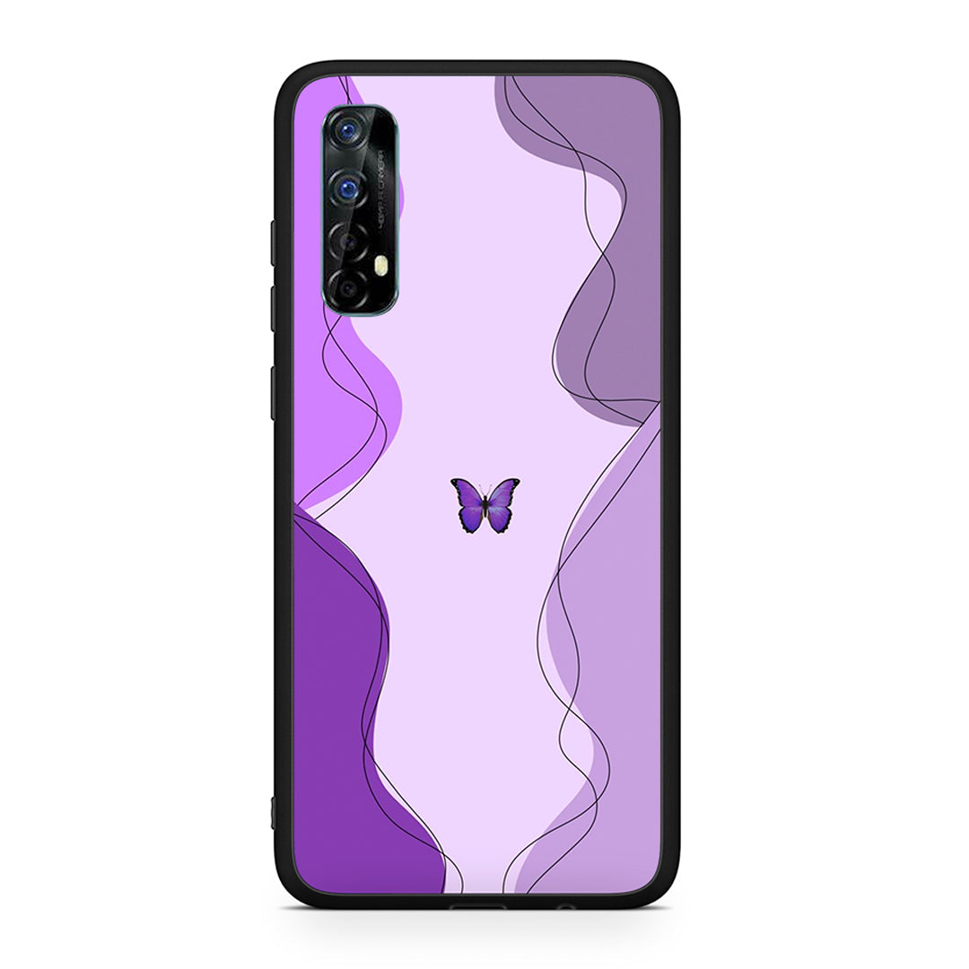 Purple Mariposa - Realme 7 θήκη