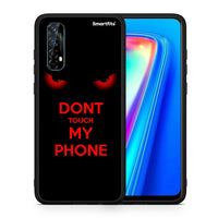 Thumbnail for Θήκη Realme 7 Touch My Phone από τη Smartfits με σχέδιο στο πίσω μέρος και μαύρο περίβλημα | Realme 7 Touch My Phone case with colorful back and black bezels