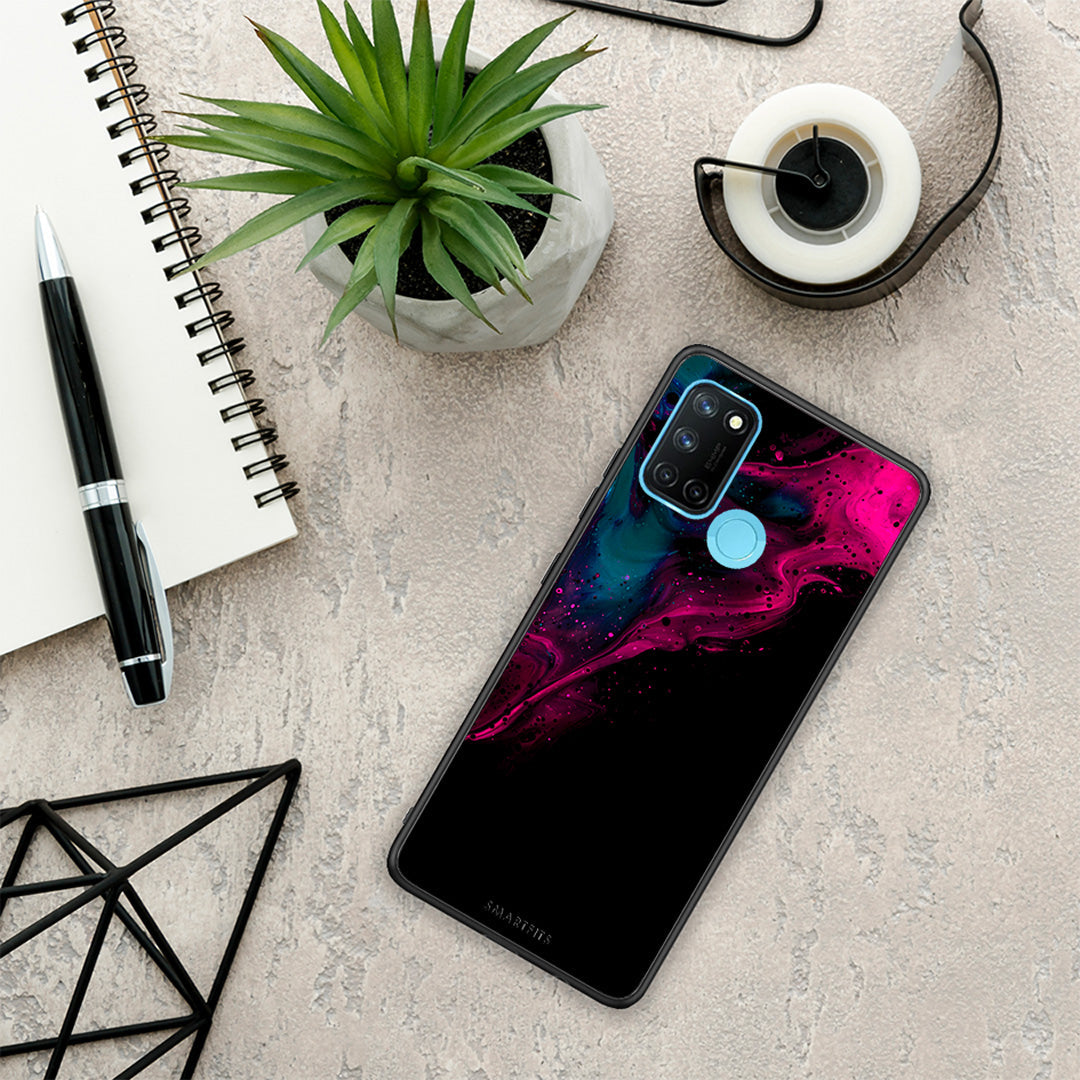 Watercolor Pink Black - Realme 7i / C25 θήκη