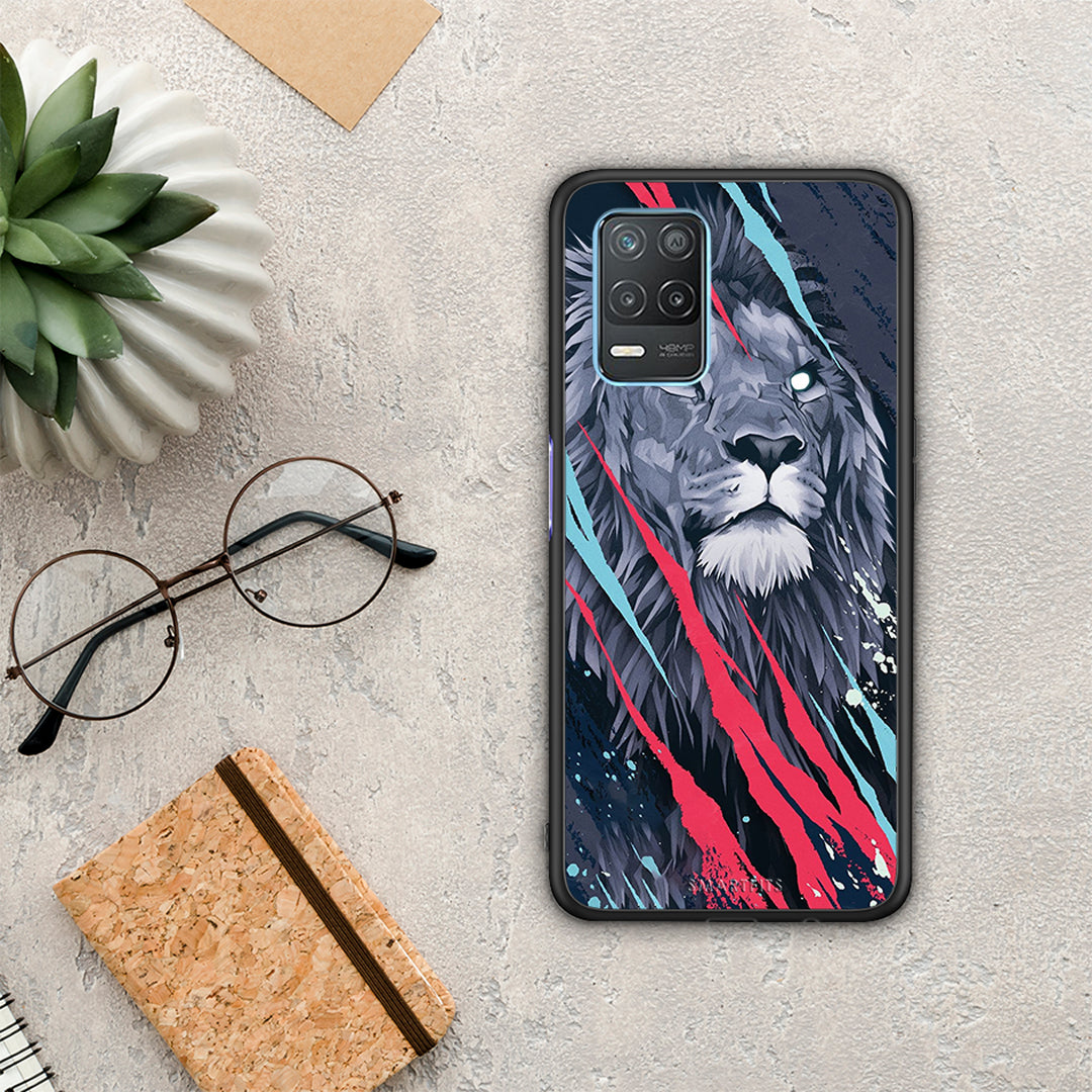PopArt Lion Designer - Realme 8 5G θήκη