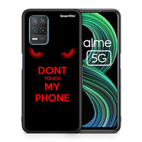 Thumbnail for Θήκη Realme 8 5G Touch My Phone από τη Smartfits με σχέδιο στο πίσω μέρος και μαύρο περίβλημα | Realme 8 5G Touch My Phone case with colorful back and black bezels