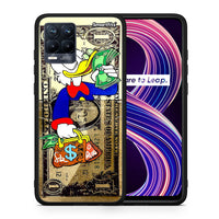 Thumbnail for Θήκη Realme 8 / 8 Pro Duck Money από τη Smartfits με σχέδιο στο πίσω μέρος και μαύρο περίβλημα | Realme 8 / 8 Pro Duck Money case with colorful back and black bezels