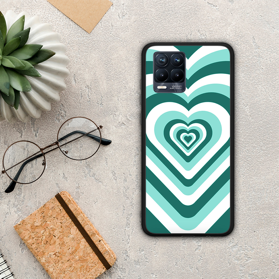 Green Hearts - Realme 8 / 8 Pro θήκη