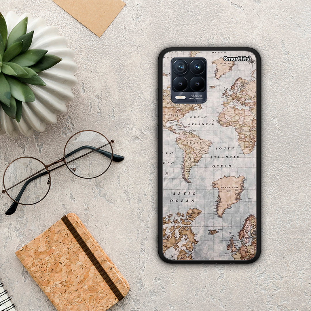 World Map - Realme 8 / 8 Pro θήκη