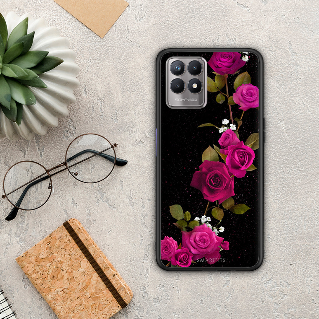 Flower Red Roses - Realme 8i θήκη
