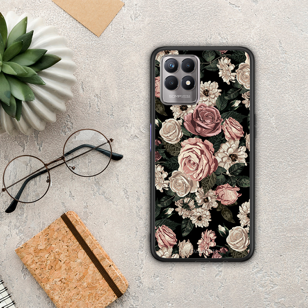 Flower Wild Roses - Realme 8i θήκη