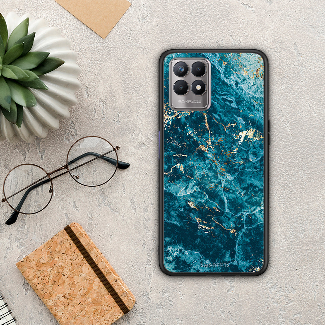 Marble Blue - Realme 8i θήκη
