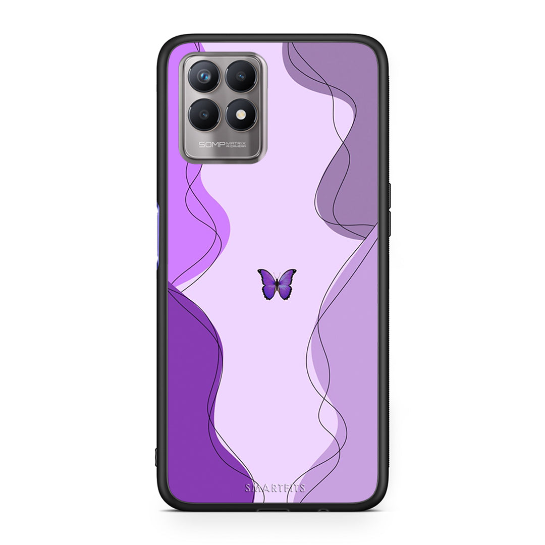 Purple Mariposa - Realme 8i θήκη